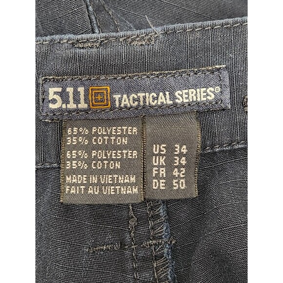 5.11 Tactical Taclite Pro Ripstop Shorts Men's 34 Navy Blue Cargo 11" Lot Of 2 - Picture 6 of 11